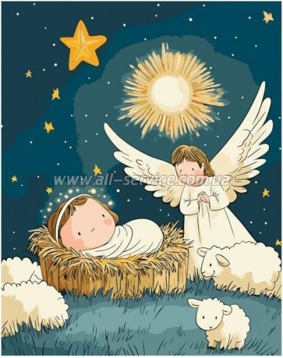 Картина по номерам ArtCraft Янголятко 40х50 см (15576-AC) Картина по номерам ArtCraft Янголятко 40х50 см (15576-AC)