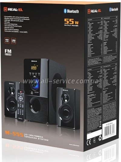   REAL-EL M-555 Black (EL121300013)