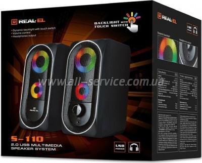   REAL-EL S-110 USB Black