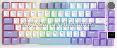  Ajazz AK820 Pro Flying Fish Switch Purple RGB USB/Wireless/Bluetooth UA Purple (AK820PRO-FF-PWB)