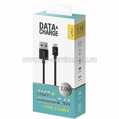   USB 2.0 AM to Type-C 2.0m CB-UT12 black Piko (1283126493850)