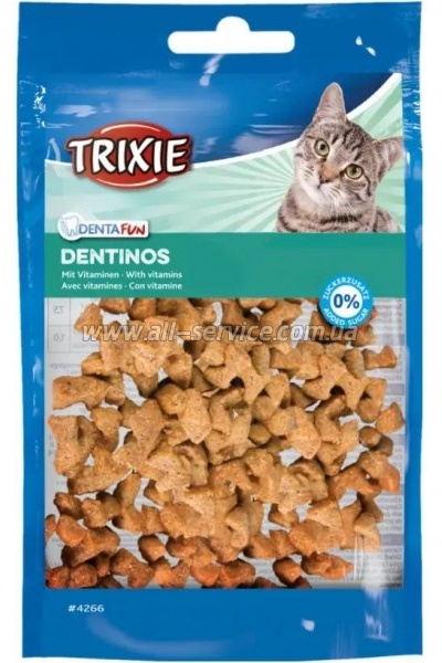 Лакомство для котов Trixie Denta Fun Dentinos 50 г (4011905042664) Лакомство для котов Trixie Denta Fun Dentinos 50 г (4011905042664)