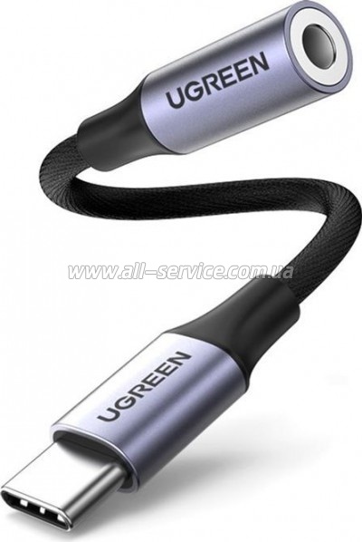 ������� USB-C to 3.5mm F 0.10m AV161 Ugreen (80154)