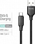 ���� ������ USB 2.0 AM to USB-C 2.0m 3A TPE embossed black ColorWay (CW-CBUC102-BK)