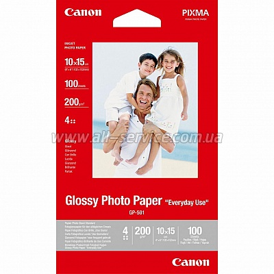 Бумага Canon 10x15 Photo Paper Glossy GP-501, 100л. (0775B003AB)