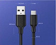 ���� ������ USB 2.0 AM to USB-C 0.25m 3A US287 black Ugreen (60114)