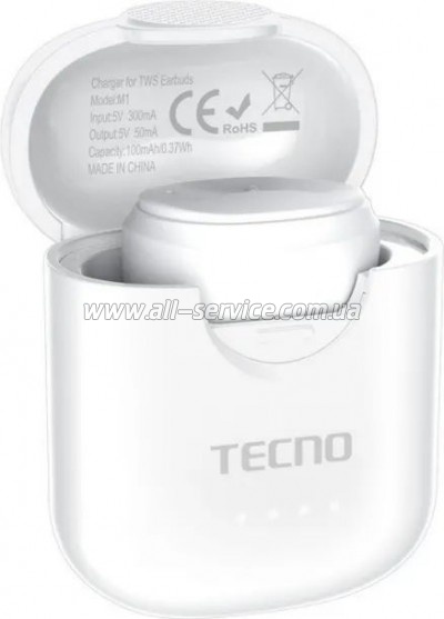 �������� Tecno Minipods M1 Mono White (4895180759475)