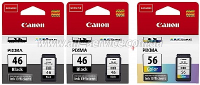  Canon Pixma E404/ E464/ PG46/ CL56 Black 2./ Color (Set46BBC)
