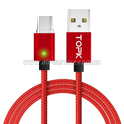   TOPK USB-A micro-USB 1 (ND CS0121 1M Red Micro)