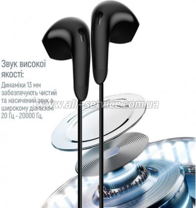  ColorWay 3.5 mm Wired Earphone Sound Wave Black (CW-WD04BK)