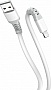 ���� ������ USB 2.0 AM to Lightning 1.0m 3A liquid silicone white ColorWay (CW-CBUL093-WT)