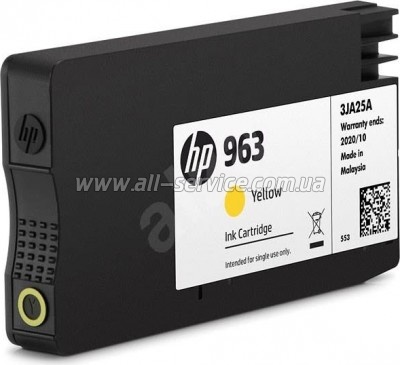  HP 963 Officejet Pro 9010/ 9013/ 9020/ 9023 Yellow (3JA25AE)