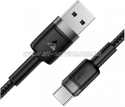 ���� ������ USB 2.0 AM to USB-C 1.2m 60W black Acefast (6974316285144)