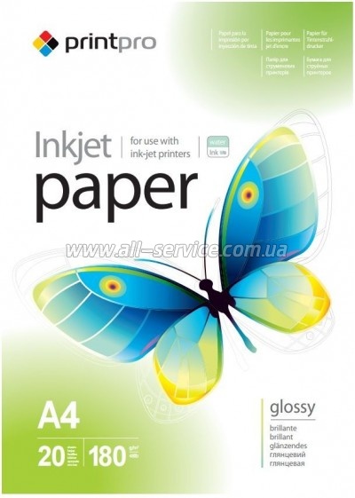  PrintPro glossy 180/ A4 20 (PGE180020A4)