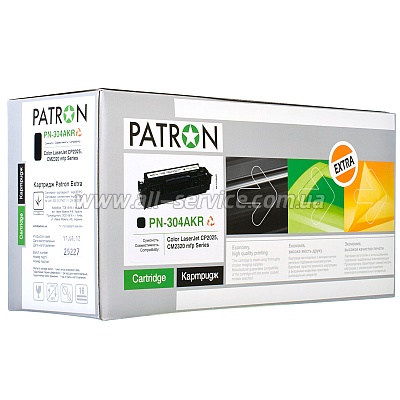  HP CLJ CC530A (PN-304AKR) BLACK PATRON Extra
