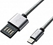 ���� ������ USB 2.0 AM to Micro 5P 1.0m Grey/Black Grand-X (FM02)
