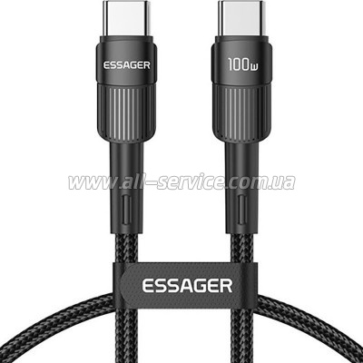 ���� ������ USB-C to USB-C 1.0m 100W black Essager (EXCTT1-XC01)