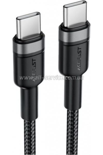���� ������ USB-C to USB-C 1.2m PD 60W black Acefast (6974316285137)