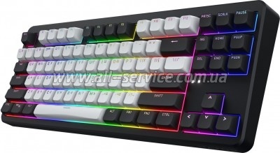  Hator Rockfall 3 Mecha TKL QMK/VIA Orange Wireless Black (HTK850UA)
