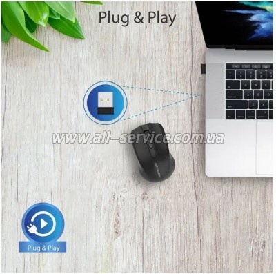  Promate Clix-8 Wireless Black (clix-8.black)