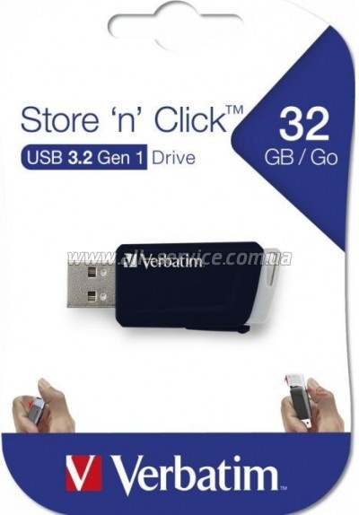  Verbatim 32GB Store 'n' Click USB 3.2 (49307)