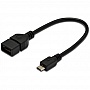 Адаптер ASSMANN  USB 2.0 (AF/microB) OTG 0.2m black (AK-300309-002-S)