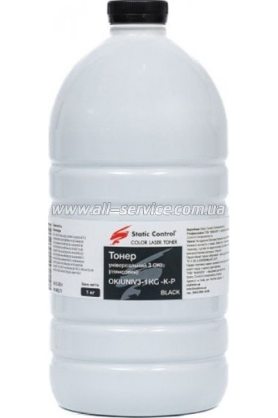 Тонер SCC Okidata 3 Glossy бутль 1000г black (OKIUNIV3-1KG-K-P) Тонер SCC Okidata 3 Glossy бутль 1000г black (OKIUNIV3-1KG-K-P)