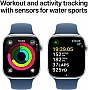 - Apple Watch Series 10 GPS 46mm Silver Aluminium Case with Denim Sport Band - S/M (MWWL3QH/A)