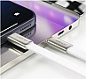 ���� ������ USB-C to USB-C 1.2m 60W 3A nylon white Acefast (6974316286257)