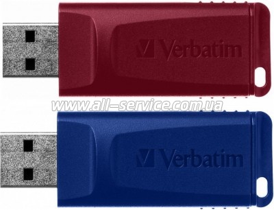 ������ Verbatim 2x32GB Store'n'Go Slider Red/ Blue (49327)