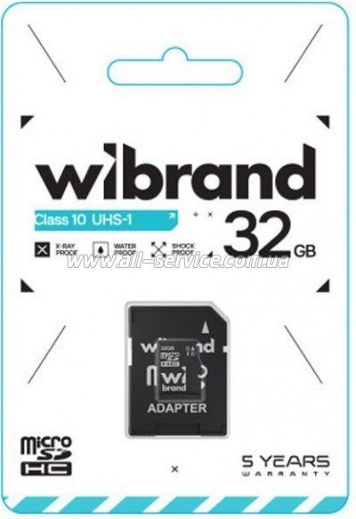   Wibrand 32GB microSD class 10 UHS-I (WICDHU1/32GB-A)