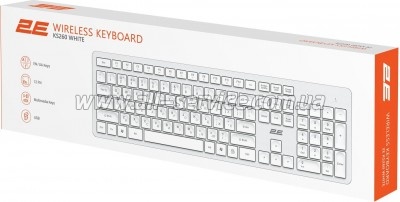  2E KS260 106key Wireless UA White (2E-KS260WWH_UA)
