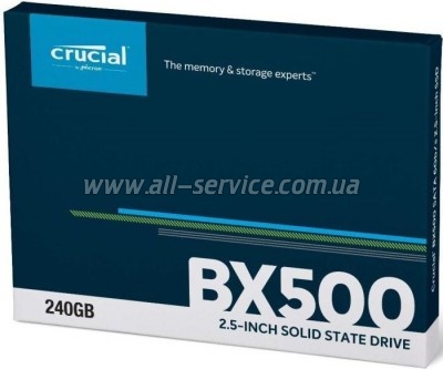 SSD  240GB Crucial BX500 2.5" SATA 3D TLC (CT240BX500SSD1)