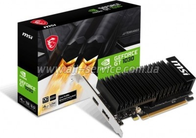  MSI GeForce GT1030 4Gb Silent LP OC (GT 1030 4GHD4 LP OC)
