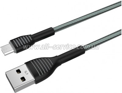 ���� ������ USB 2.0 AM to Micro 5P 1.0m ColorWay (CW-CBUM041-GR)