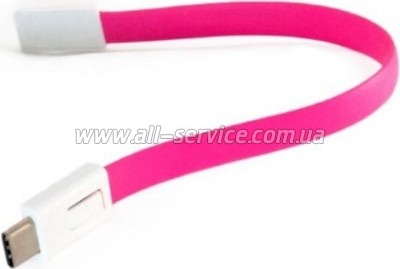���� ������ USB 2.0 AM to USB-C 0.18m pink Extradigital (KBU1788)