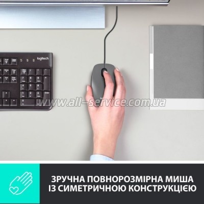  Logitech M100 USB Black (910-006652)