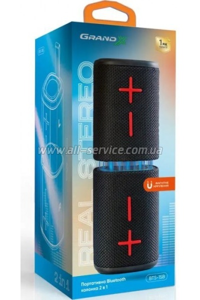   Grand-X Bluetooth 2  1 Black (BTS-15DB)