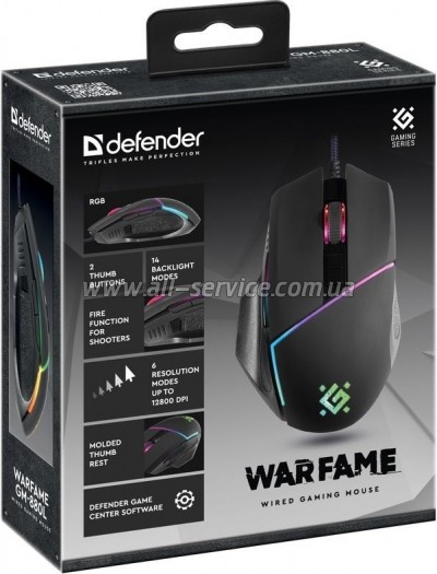����� Defender Warfame GM-880L USB Black (52880)