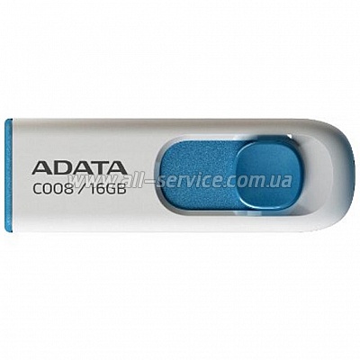  ADATA 64GB C008 White+Blue USB 2.0 (AC008-64G-RWE)