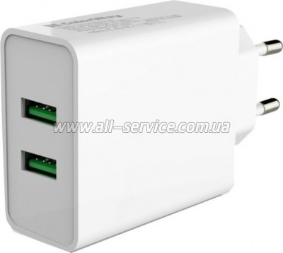   Colorway 2USB Quick Charge 3.0 36W  (CW-CHS017Q-WT)