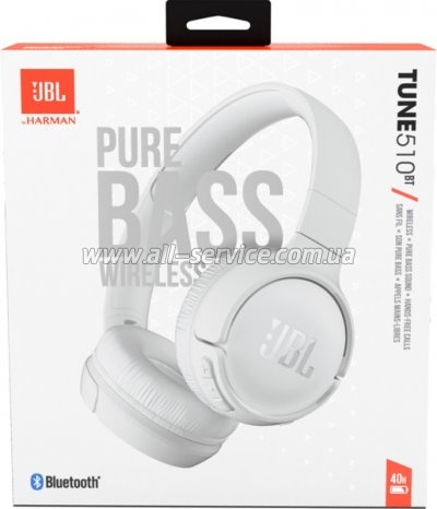  JBL Tune 510BT White (JBLT510BTWHTEU)