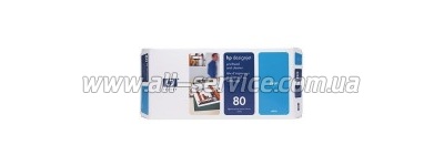Печатающая головка HP №80 & Cleaner DesignJ1050/ 1055 cyan C4821A Печатающая головка HP №80 & Cleaner DesignJ1050/ 1055 cyan C4821A