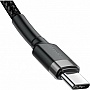 ���� ������ USB-C to USB-C 1.0m 3A 60W Cafule Black Baseus (CATKLF-GG1)