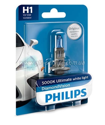   Philips H1 Diamond Vision, 5000K (12258DVB1)