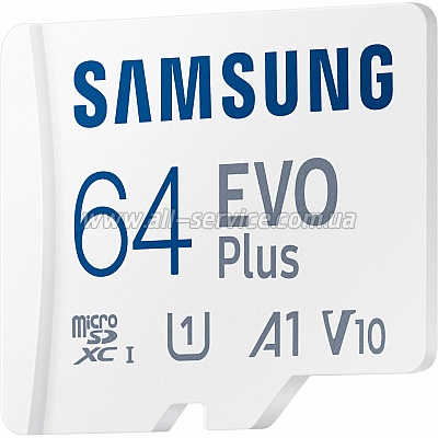   Samsung 64GB microSDXC class 10 EVO PLUS UHS-I (MB-MC64KA/RU)