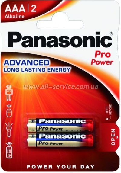  Panasonic AAA LR03 Pro Power * 2 (LR03XEG/2BPR / LR03XEG/2BP)