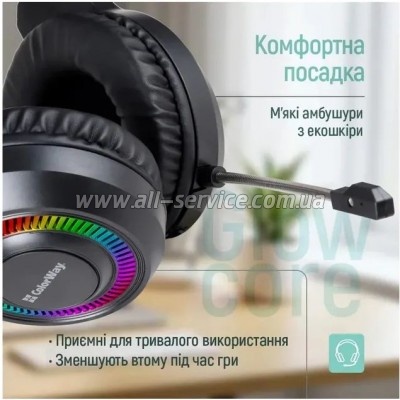 �������� ColorWay GlowCore RGB Black (CW-HPG02BK)
