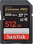 ����� ������ SanDisk 512GB SD class 10 UHS-I U3 V30 Extreme PRO (SDSDXXD-512G-GN4IN)