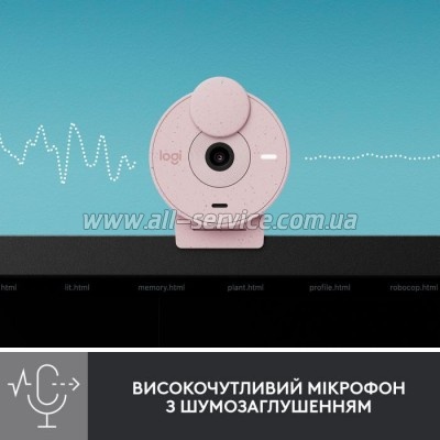 - Logitech Brio 300 FHD Rose (960-001448)